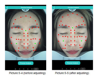 مستحضرات التجميل باستخدام آلة تحليل التجاعيد ثلاثية الأبعاد RGB + UV + PL 3 الأطياف
